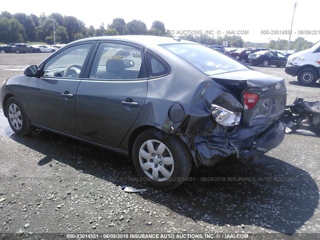 KMHDU46D08U352633 - 2008 HYUNDAI ELANTRA GLS/SE/LIMITED GRAY photo 3