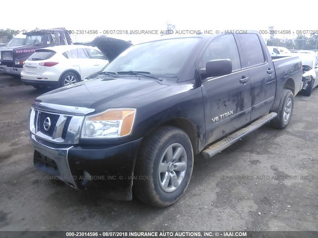 1N6BA0ED3DN313244 - 2013 NISSAN TITAN S/SV/SL/PRO-4X BLACK photo 2