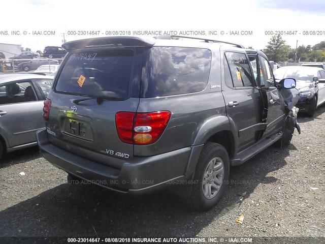 5TDBT48AX3S159498 - 2003 TOYOTA SEQUOIA GRAY photo 4