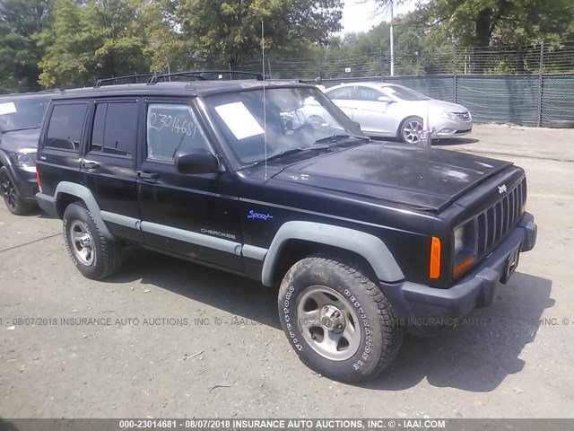 1J4FJ68S0WL275854 - 1998 JEEP CHEROKEE SPORT/CLASSIC BLACK photo 1