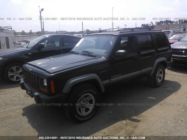 1J4FJ68S0WL275854 - 1998 JEEP CHEROKEE SPORT/CLASSIC შავი ფოტო 2