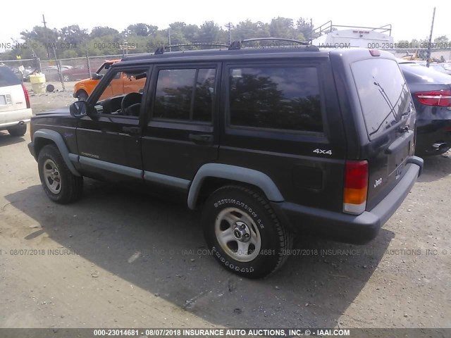 1J4FJ68S0WL275854 - 1998 JEEP CHEROKEE SPORT/CLASSIC BLACK photo 3