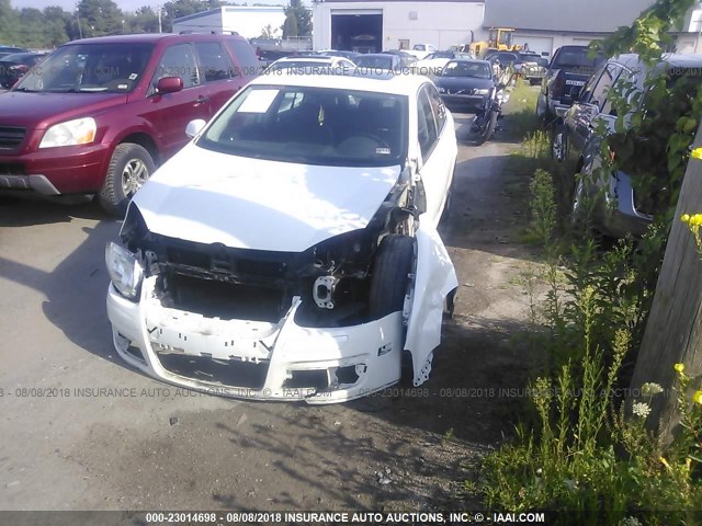 3VWRZ71K08M192127 - 2008 VOLKSWAGEN JETTA SE/SEL WHITE photo 2