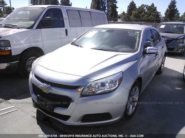 1G11C5SL2FF305899 - 2015 CHEVROLET MALIBU 1LT ვერცხლისფერი ფოტო 2