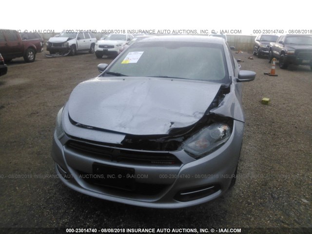 1C3CDFBB2GD629625 - 2016 DODGE DART SXT GRAY photo 6