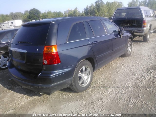 2A8GM68X58R641579 - 2008 CHRYSLER PACIFICA TOURING Dark Blue photo 4