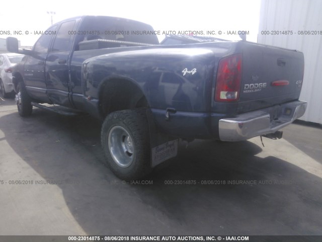 3D7MU48C34G224978 - 2004 DODGE RAM 3500 ST/SLT BLUE photo 3