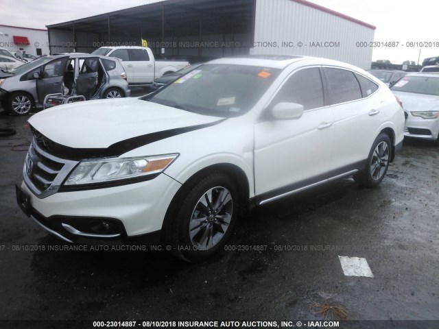5J6TF2H58FL003768 - 2015 HONDA CROSSTOUR EXL თეთრი ფოტო 2