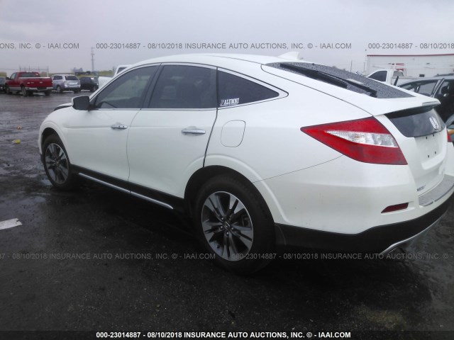 5J6TF2H58FL003768 - 2015 HONDA CROSSTOUR EXL თეთრი ფოტო 3