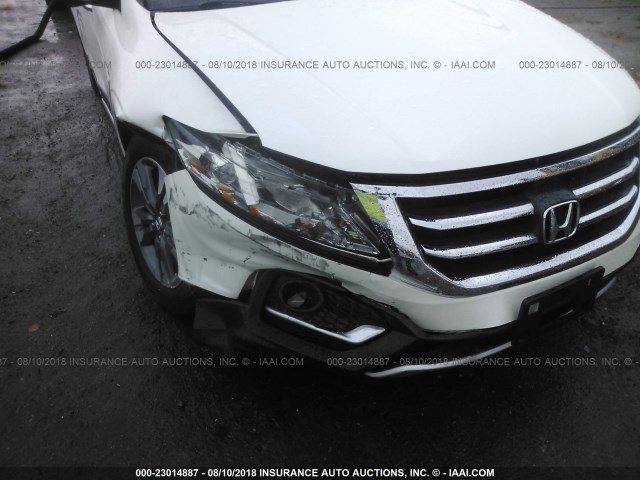 5J6TF2H58FL003768 - 2015 HONDA CROSSTOUR EXL თეთრი ფოტო 6