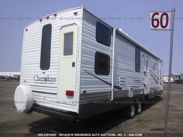 4X4TCKF285P094923 - 2005 CHEROKEE CTRL  WHITE photo 4