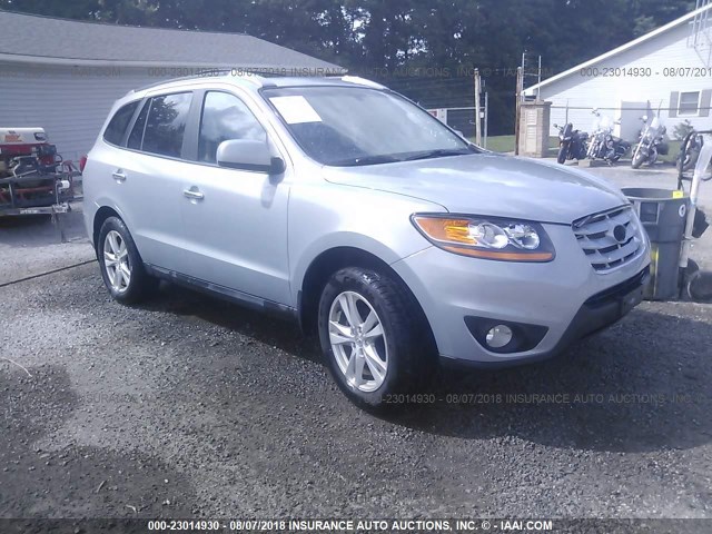 5NMSK4AG5AH367631 - 2010 HYUNDAI SANTA FE LIMITED SILVER photo 1