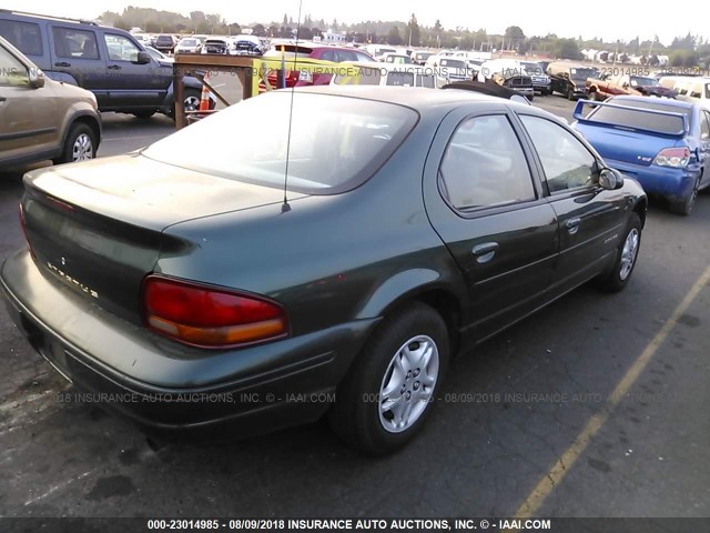 1B3EJ46X4XN664444 - 1999 DODGE STRATUS GREEN photo 4