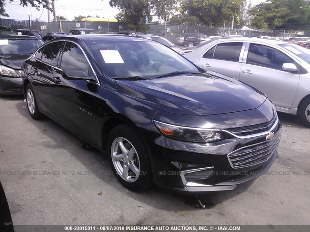 1G1ZB5ST6HF204230 - 2017 CHEVROLET MALIBU LS 黑色 照片 1