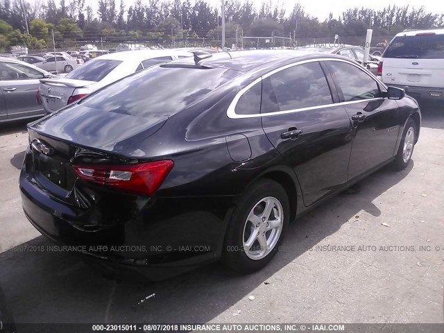 1G1ZB5ST6HF204230 - 2017 CHEVROLET MALIBU LS 黑色 照片 4