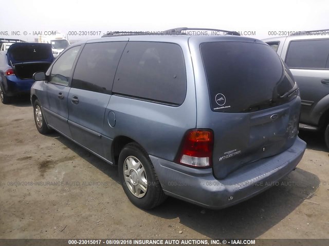 2FMZA5146YBB42264 - 2000 FORD WINDSTAR LX BLUE photo 3