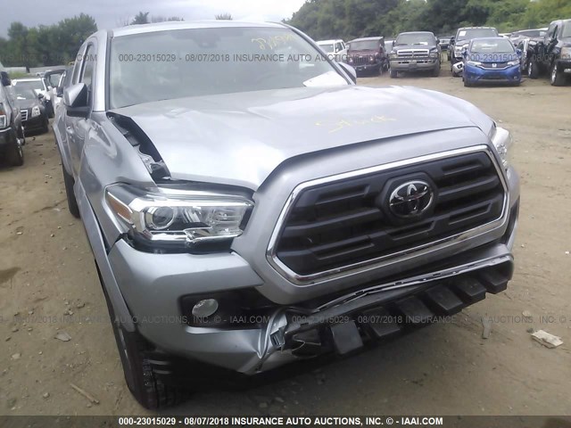 5TFSZ5AN6JX131559 - 2018 TOYOTA TACOMA ACCESS CAB/SR5/TRD SPT/OR SILVER photo 6