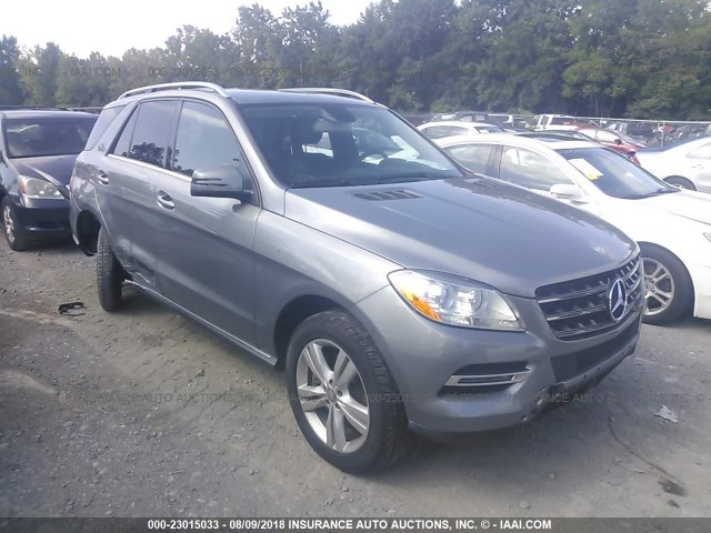 4JGDA5HB7DA142746 - 2013 MERCEDES-BENZ ML 350 4MATIC GRAY photo 1