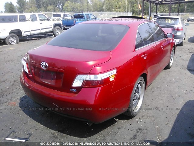 JTNBB46KX73037869 - 2007 TOYOTA CAMRY NEW GENERATION HYBRID RED photo 4