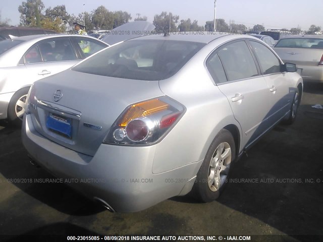 1N4CL21E89C166231 - 2009 NISSAN ALTIMA HYBRID SILVER photo 4