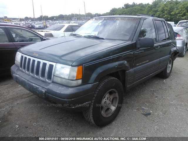 1J4FX58S9WC367280 - 1998 JEEP GRAND CHEROKEE LAREDO/TSI GREEN photo 2