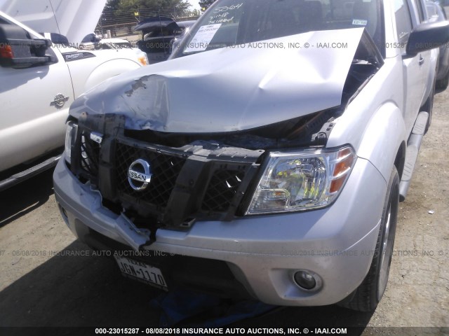 1N6AD0ER6GN785005 - 2016 NISSAN FRONTIER S/SV/SL/PRO-4X SILVER photo 6