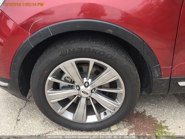 1FM5K7F87JGA85252 - 2018 FORD EXPLORER LIMITED Rot Foto 14