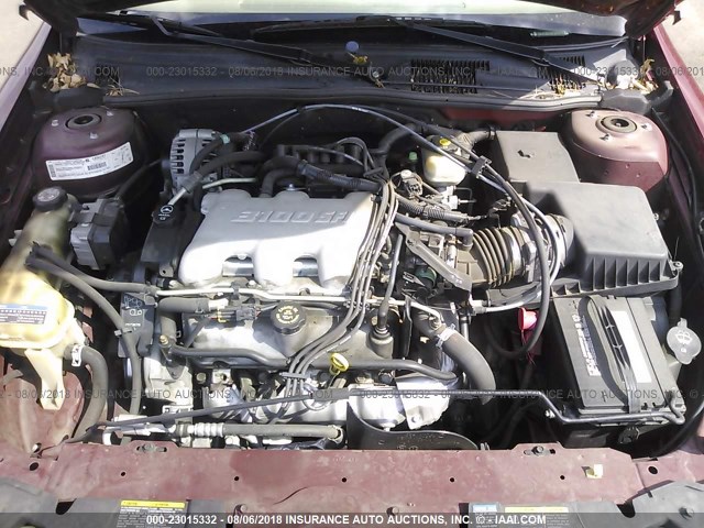 1G1NE52J32M619223 - 2002 CHEVROLET MALIBU LS Tünd qırmızı foto 10