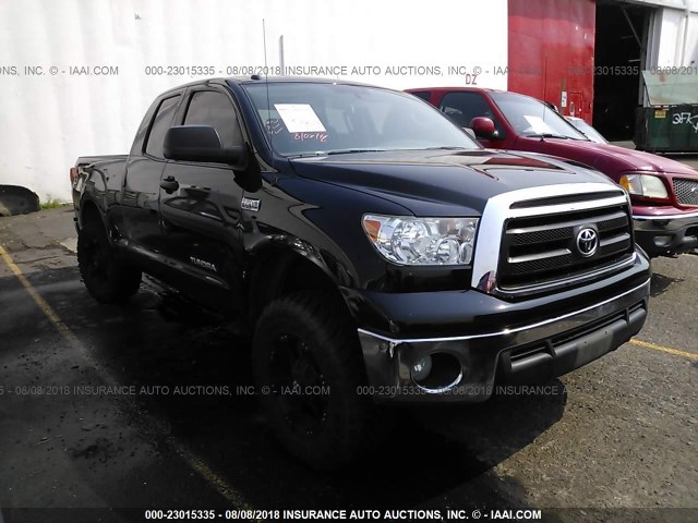 5TFUY5F19DX292915 - 2013 TOYOTA TUNDRA DOUBLE CAB SR5 BLACK photo 1