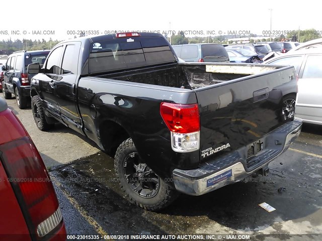 5TFUY5F19DX292915 - 2013 TOYOTA TUNDRA DOUBLE CAB SR5 BLACK photo 3
