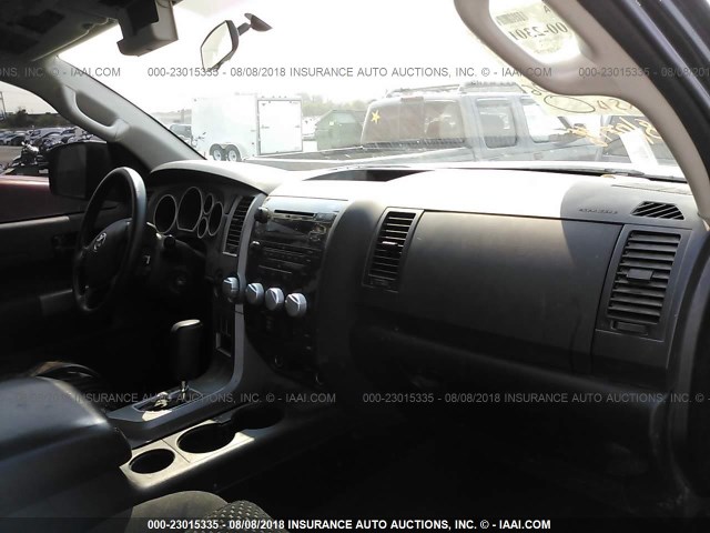 5TFUY5F19DX292915 - 2013 TOYOTA TUNDRA DOUBLE CAB SR5 BLACK photo 5