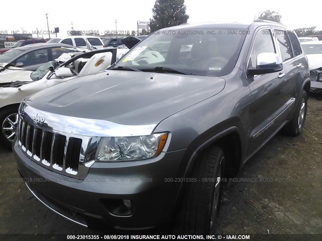 1J4RR5GG6BC669088 - 2011 JEEP GRAND CHEROKEE LIMITED GRAY photo 2