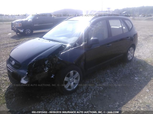 KNAFG526787126263 - 2008 KIA RONDO LX/EX BLACK photo 2