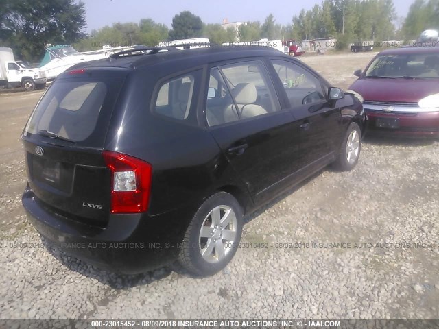 KNAFG526787126263 - 2008 KIA RONDO LX/EX BLACK photo 4