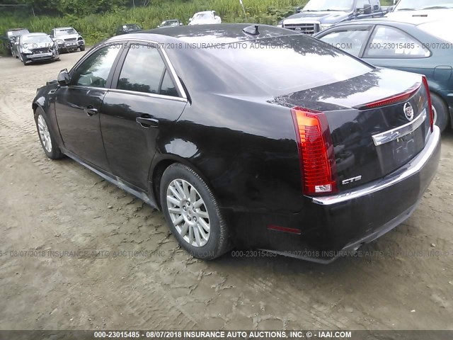 1G6DF5E52D0158480 - 2013 CADILLAC CTS LUXURY COLLECTION BLACK photo 3