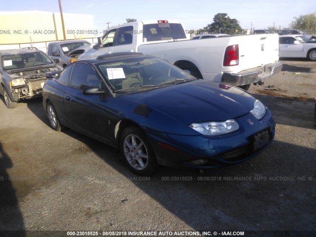 1G8ZY12702Z222353 - 2002 SATURN SC2 BLUE photo 1