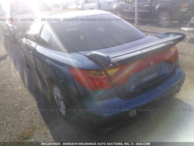 1G8ZY12702Z222353 - 2002 SATURN SC2 BLUE photo 3