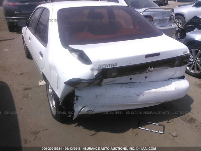 3N1AB41D8WL047959 - 1998 NISSAN SENTRA XE/GXE WHITE photo 6