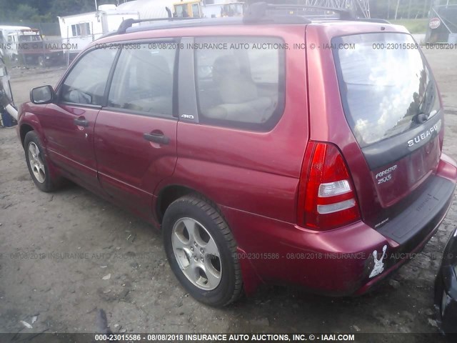 JF1SG65683H768647 - 2003 SUBARU FORESTER 2.5XS 红色 照片 3