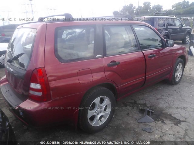 JF1SG65683H768647 - 2003 SUBARU FORESTER 2.5XS 红色 照片 4