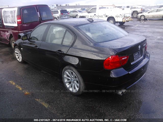WBAPK5C56BA660731 - 2011 BMW 328 XI SULEV BLACK photo 3