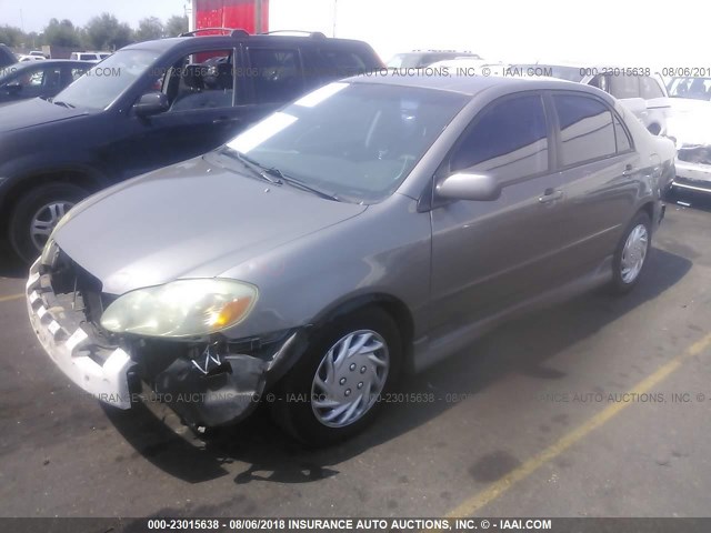 1NXBR32E43Z095552 - 2003 TOYOTA COROLLA CE/LE/S GRAY photo 2