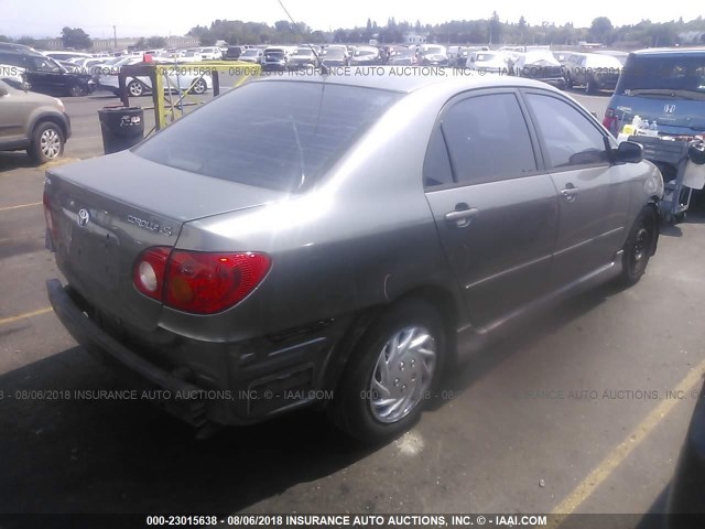 1NXBR32E43Z095552 - 2003 TOYOTA COROLLA CE/LE/S GRAY photo 4