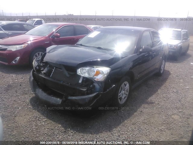 1G1ZS51F06F282348 - 2006 CHEVROLET MALIBU LS BLACK photo 2