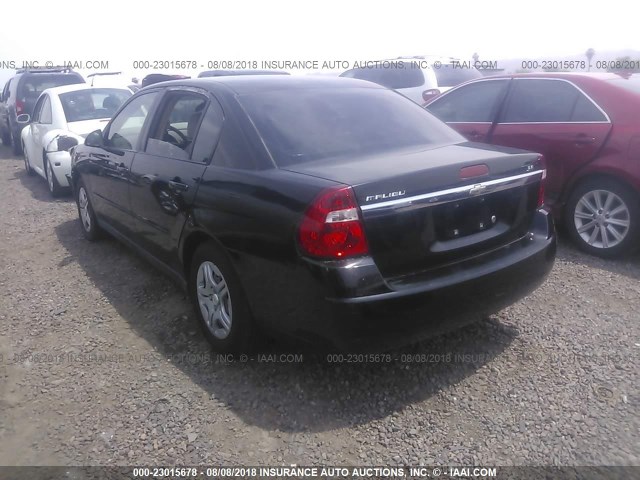 1G1ZS51F06F282348 - 2006 CHEVROLET MALIBU LS BLACK photo 3