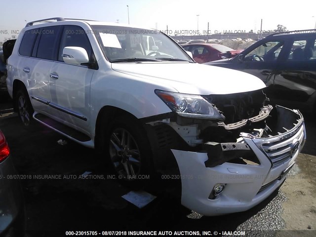 JTJHY7AX4E4156779 - 2014 LEXUS LX 570 WHITE photo 1