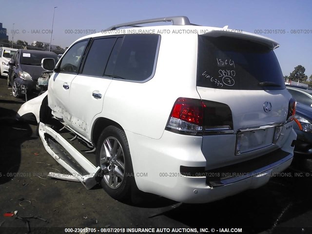 JTJHY7AX4E4156779 - 2014 LEXUS LX 570 WHITE photo 3