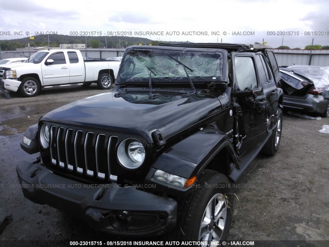 1C4HJXEGXJW109949 - 2018 JEEP WRANGLER UNLIMITE SAHARA BLACK photo 6