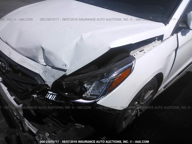 5NPE34AB1HH441462 - 2017 HYUNDAI SONATA SPORT/LIMITED WHITE photo 6