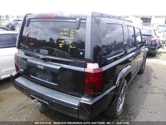 1J8HG48K86C131740 - 2006 JEEP COMMANDER BLACK photo 4